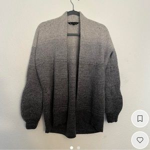 Athleta grey knit ombré cardigan sweater